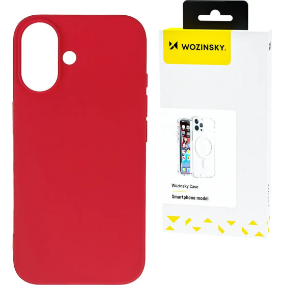 Wozinsky Silicone Case For Samsung Galaxy S24 Fe - Red - (Wozinsky Silicone Case Samsung Galaxy S24 Fe Red)