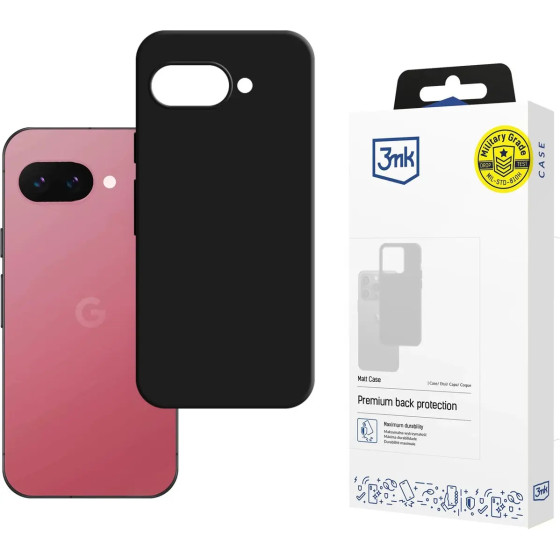 3MK Protection 3MK Matt Case For Google Pixel 9A - Black - (W-3MatCas-GPix9A-0)