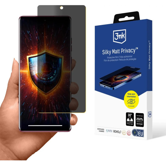 3MK Protection 3MK Silky Matt Privacy Privacy Screen Protector For Motorola Edge 50 Fusion - (W-3SlMatPv-ME50F-0)