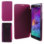���� FACE-BOOK CLEAR LEATHER SAMSUNG NOTE 4 IDOL 1991 PINK