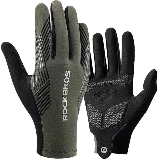 Rockbros 16110006003 shock-Absorbing Cycling Gloves Size L - Green And Black 7386286562320 - (Rockbros-16110006003)