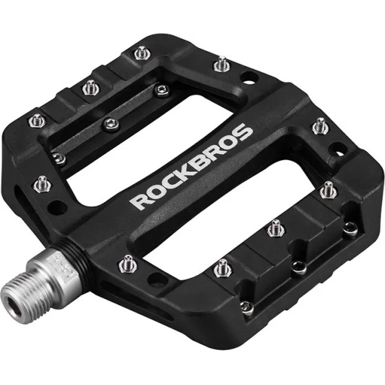 Rockbros 2017-12CBk Nylon Bicycle Pedal Set - Black 7016802870478 - (Rockbros-2017-12CBK)