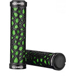 Rockbros 2017-14AGn Bicycle Grips - Black And Green 7016802870775 - (Rockbros-2017-14AGN)