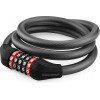 Rockbros RKS507-1BK Bicycle Lock With Combination 1.8 m - Black 7016802870140 - (Rockbros-RKS507-1BK)