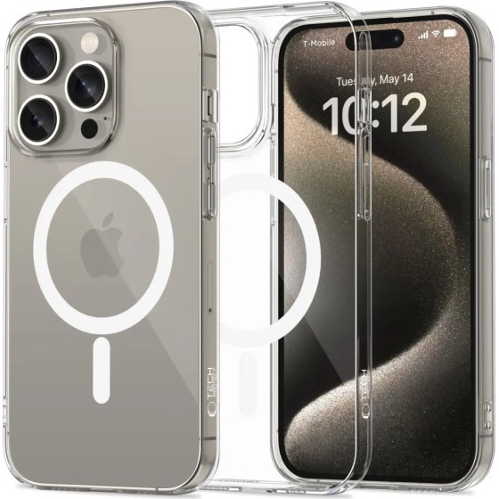 Tech-Protect Flexair Magsafe Case For Iphone 15 Pro - Clear - (26676-0)