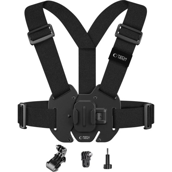 Tech-Protect GA100 Chest Mount For Gopro / Dji - Black - (26886-0)