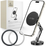 Tech-Protect N57 Magnetic Magsafe Car/Desk Mount - Black - (26896-0)