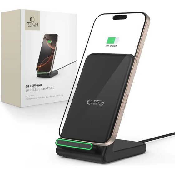 Tech-Protect QI15W-A40 Wireless Charger - Black - (26876-0)