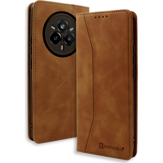 Bodycell Book Case Pu Leather Realme 14 Pro Brown - (BB-00190)