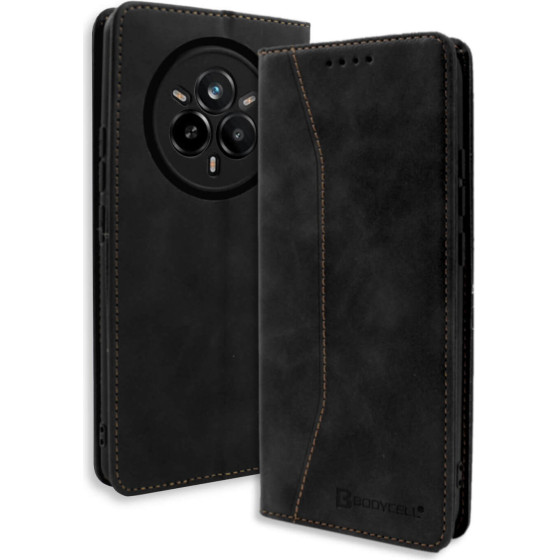 Bodycell Book Case Pu Leather Realme 14 Pro Plus Black - (BB-00195)