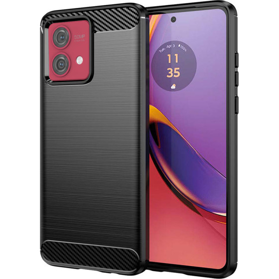 Techsuit - Carbon Silicone - Motorola Moto G84 - Black