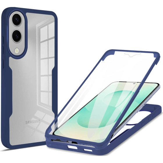 Techsuit - Colorverse 360 Series + Screen Protector - Samsung Galaxy S25 Edge - Blue