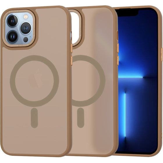 Techsuit - Halofrost Magsafe Series - Iphone 13 Pro Max - Sandstone Brown