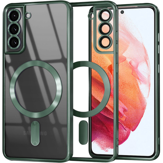 Techsuit - Luxury Crystal Magsafe - Samsung Galaxy S21 5G - Deep Green