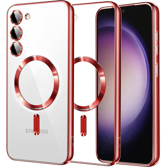 Techsuit - Luxury Crystal Magsafe - Samsung Galaxy S23 - Red