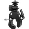 Techsuit - Mount For Handlebar (CAL07) - For Gopro Action Camera, With 1/4'' Screw Compatibility - Black