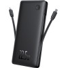 Baseus - Power Bank Airpow Air Lite - USB, Type-C, Dual Cable USB-C, Lightning, 22.5W, 10000mAh - Black - (P10067501123-00)