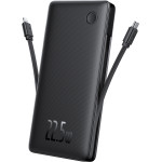 Baseus - Power Bank Airpow Air Lite - USB, Type-C, Dual Cable USB-C, Lightning, 22.5W, 10000mAh - Black - (P10067501123-00)