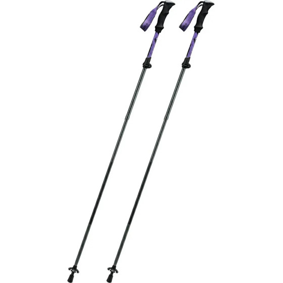 Qunature Nordic Walking Trekking Poles Aluminum 110 - 130 Cm - Purple - (60000602)