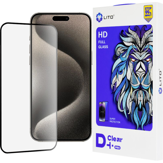 Lito - D+ Pro Clear - Iphone 15 Pro Max - Black