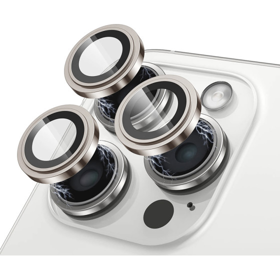 Lito - S+ Camera Glass Protector - Iphone 15 Pro / Iphone 15 Pro Max - Natural Titanium