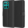 Techsuit - Leather Folio - Honor X8c - Black