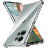 Techsuit - Shockproof Clear Silicone - Motorola Moto G75 - Clear