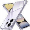 Techsuit - Shockproof Clear Silicone - Xiaomi Redmi Note 14 4G (164,84 x 78,15 x 8,16mm) - Clear