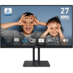 MSI Monitor Pro MP275P, Flat Ips FHD, 27'', 16:9, 300 CD/M2, 1000:1, 1MS, 100Hz, 1920x1080, HDMI/VGA/Hp OUT, 2X2W SPEAKERS, TILT, SWIVEL, PIVOT, Height ADJUSTMENT, BLACK, 2YW.