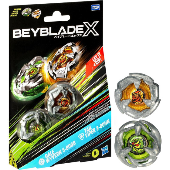 Hasbro Bey Blade X: Dual Pack - Gale Wyvern Tail Viper (G0282)