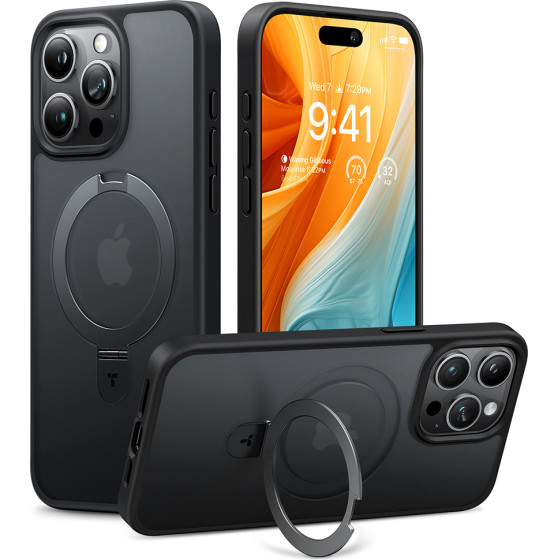 Torras - Ostand Series - Iphone 15 Pro Max - Black