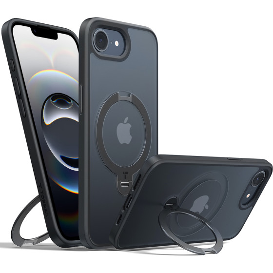Torras - Ostand Spin Series - Iphone 16e - Black - (X00FX2346)
