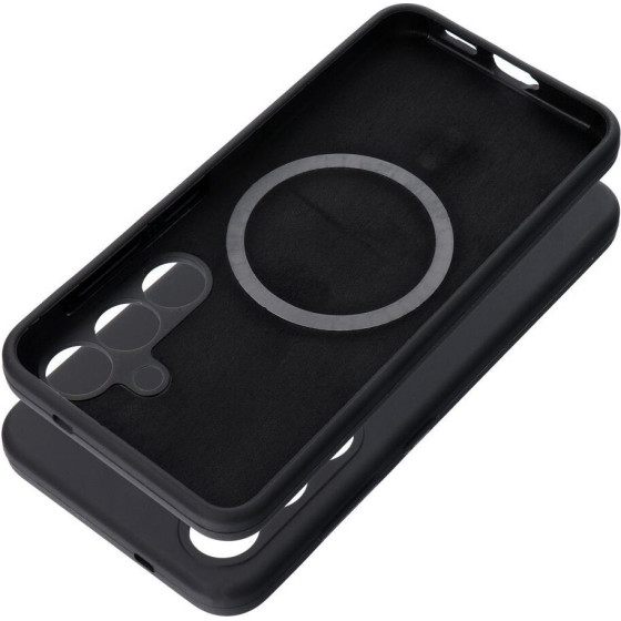 Case Silicone 2mm For Samsung S25 Edge Compatible With Magsafe Black OEM