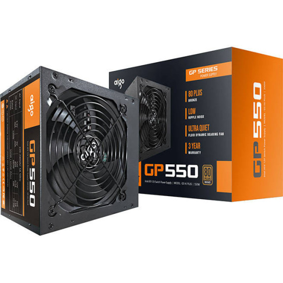 Aigo Computer Power Supply 80 Plus Bronze 650W (black) - (GP550)