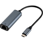 Art Adapter Type C (male) to RJ45 ETHERNET 10/100/1000Mbps USBC-LAN OEM-C6 0,15 m gray