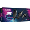 Art condenser microphone on a boom with a diaphragm AC-03 black