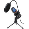 Art condenser stand microphone with mechanical filter and diaphragm with light tripod AC-02 black