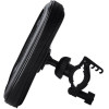 Art leather bike holder for handlebar for mobile phone / GPS / MP4 AX-16 black