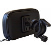 Art leather bike holder for handlebar for mobile phone / GPS / MP4 AX-16 black