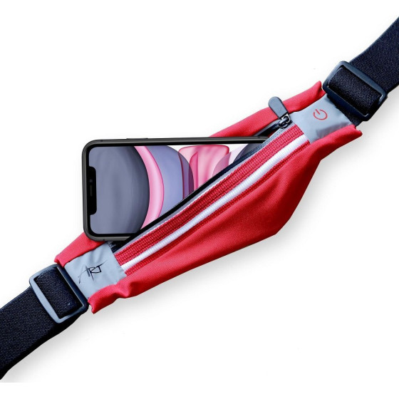 Art sport belt with case and light APS-01R red