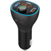 Art transmiter FM bluetooth 5.0 + USB A QC3.0 + Typ C (total 30W) FM-73 black
