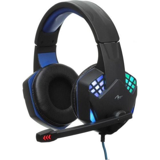 Art wire headphones gaming Jack 3,5 mm / USB A with microphone G11 black