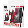 Art wire headphones gaming USB A with microphone HERO black