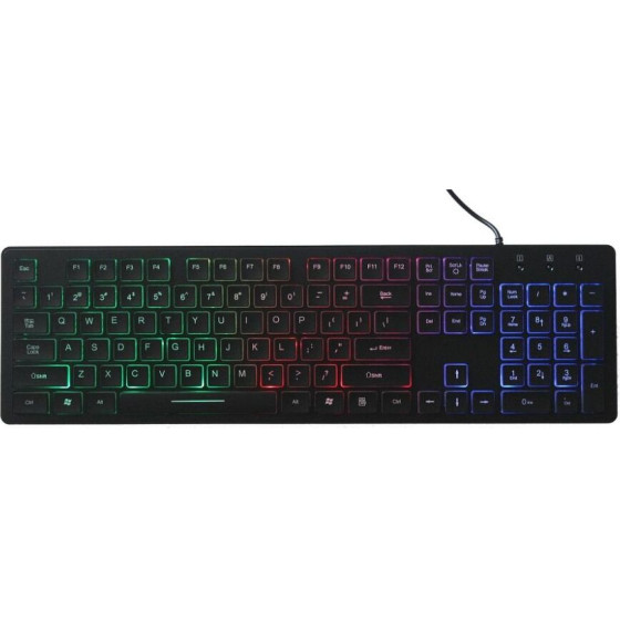 Art wire keyboard USB A QWERTY with light slim AK-20 black
