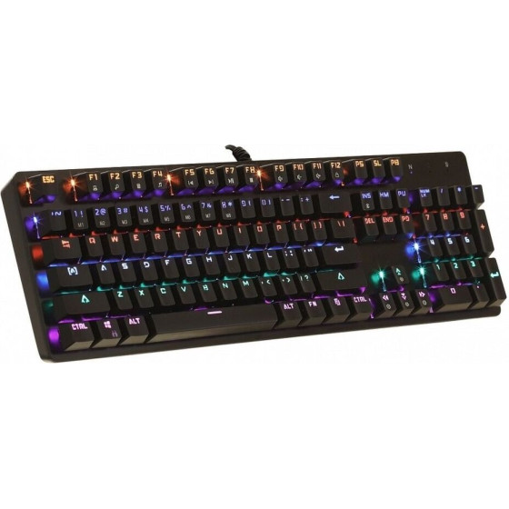 Art wire mechanical keyboard USB A QWERTY LED AK-51 black