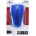 Art wireless computer mouse 2400 dpi AM-92 blue