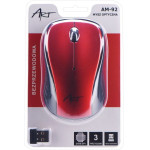 Art wireless computer mouse 2400 dpi AM-92 red