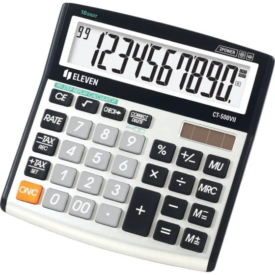 Eleven desktop calculator CT-500VII black white