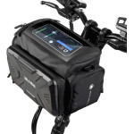 Wildman traveling bag for bike handlebars with zipper GS6 4L ( 4 ''- 7'' ) black