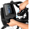 Wildman traveling bag for bike handlebars with zipper GS6 4L ( 4 ''- 7'' ) black